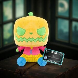 NWT Funko The Nightmare Before Christmas Pumpkin King Black Light 7" Pop! Plush